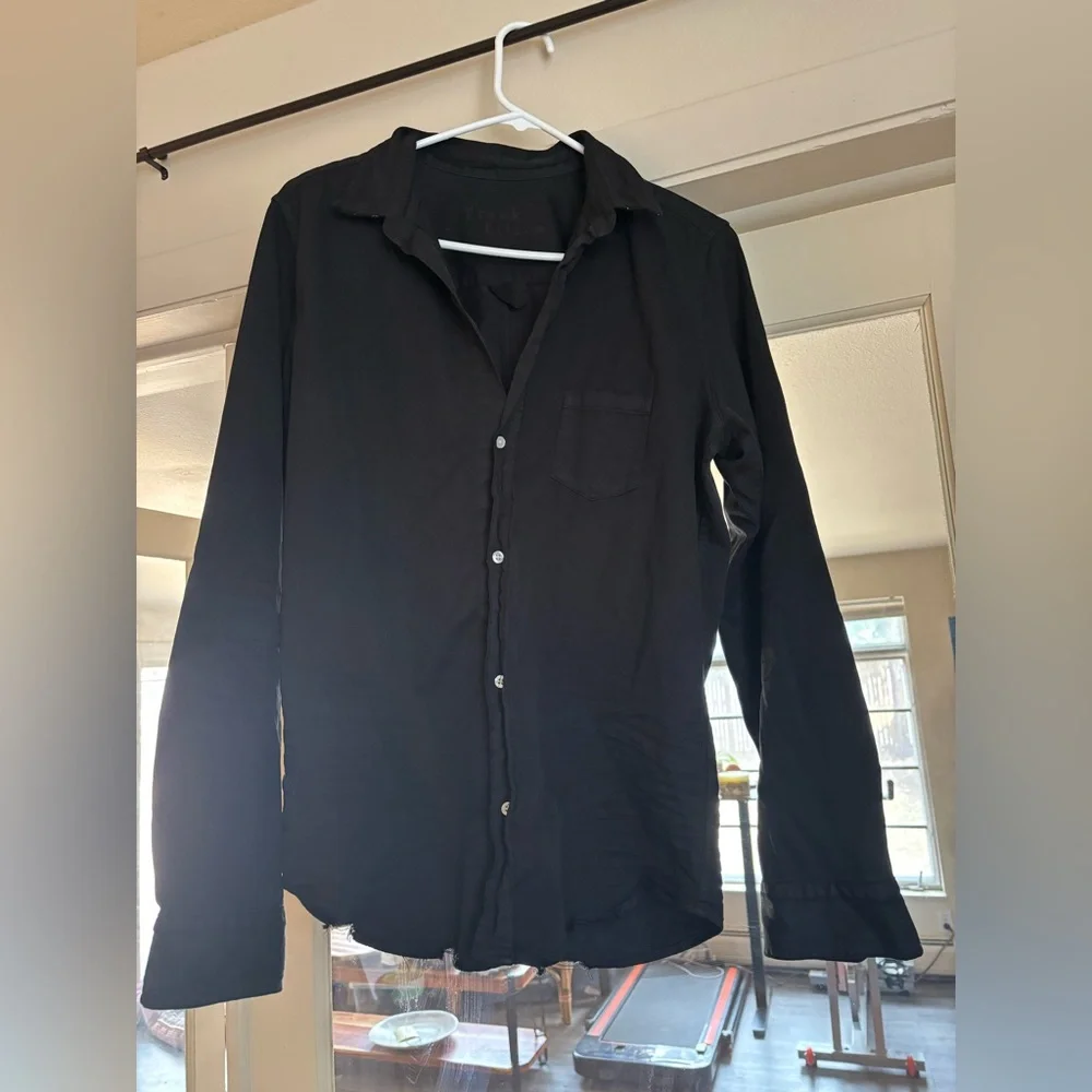 Frank & Eileen Faded Black Button Down Women's Shirt Size Extra Large - Picture 1 of 8